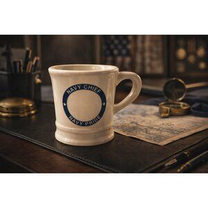 Navy Chief “Navy Pride” Mug Anniversary 1893–1993 Mil-Art China Co 10–12 oz